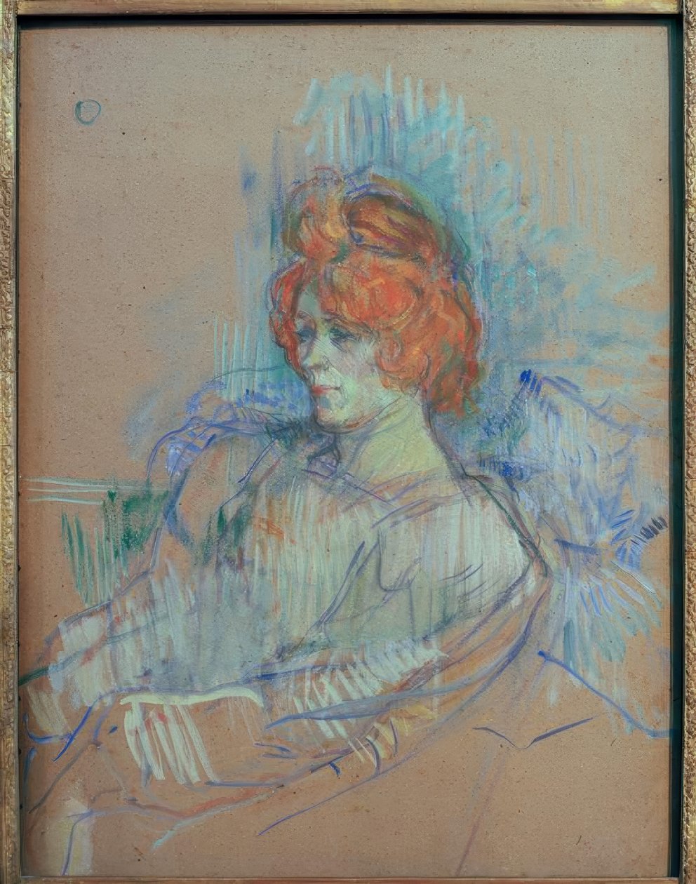 Siddende kvinde af Henri de Toulouse Lautrec