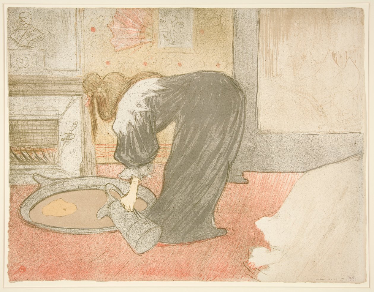 Femme au tub (Woman at the Tub), fra serien Elles af Henri de Toulouse Lautrec