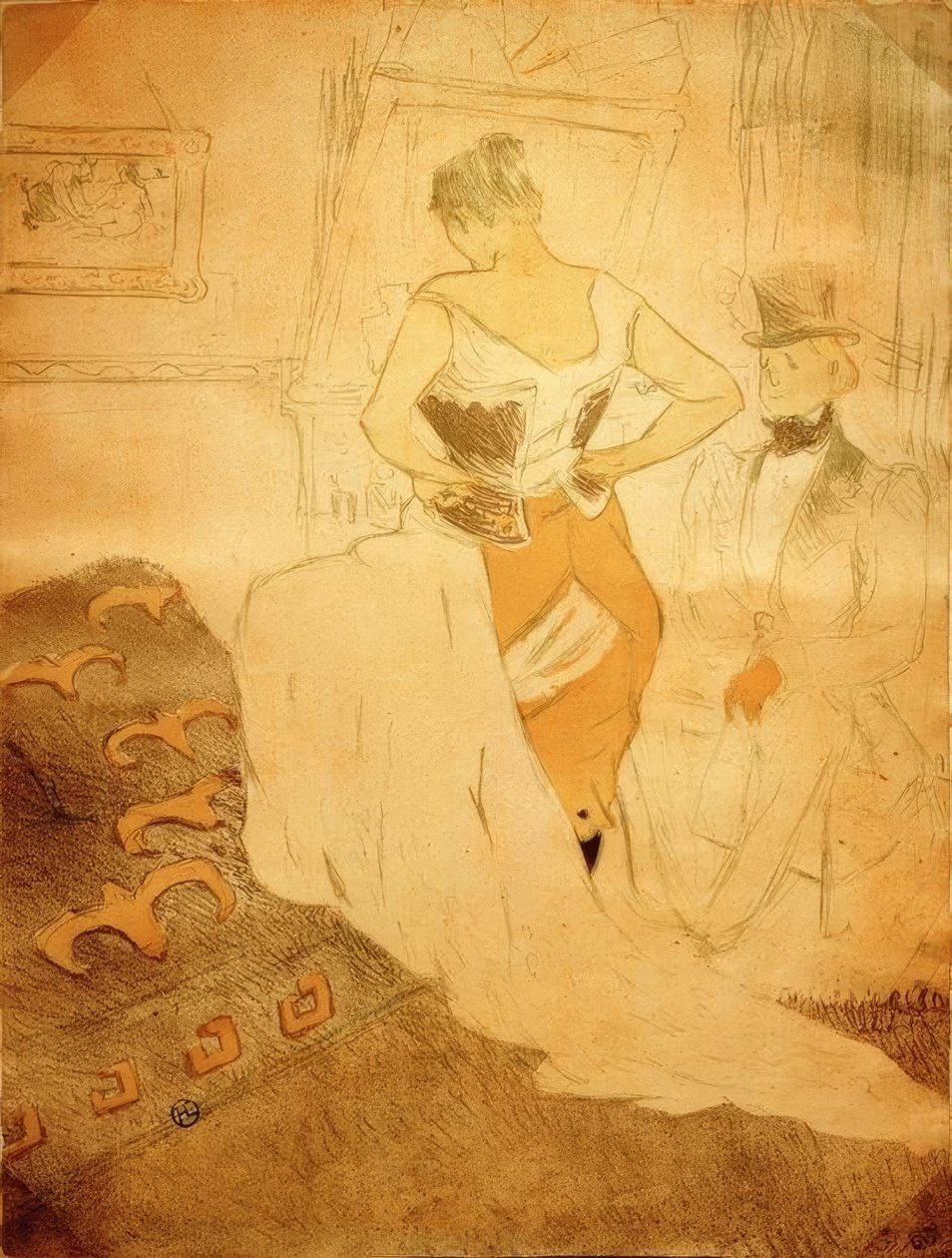 Kvinde i korset, Conquest of Passage af Henri de Toulouse Lautrec