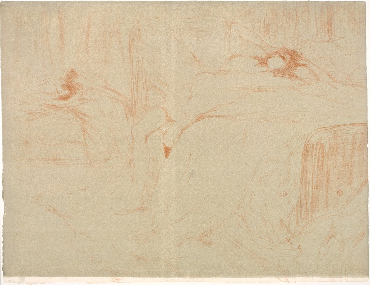Kvinde på ryggen, træthed af Henri de Toulouse Lautrec