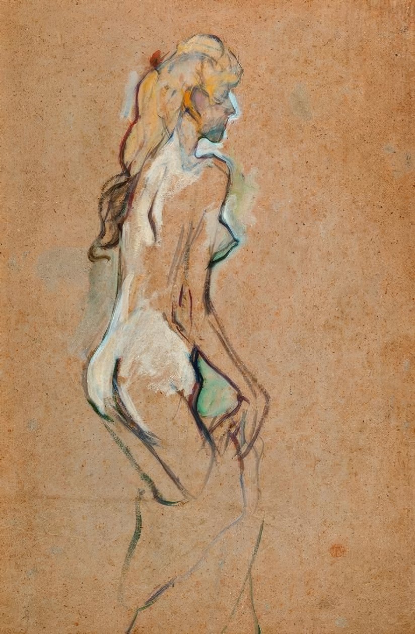 Nøgen pige af Henri de Toulouse Lautrec