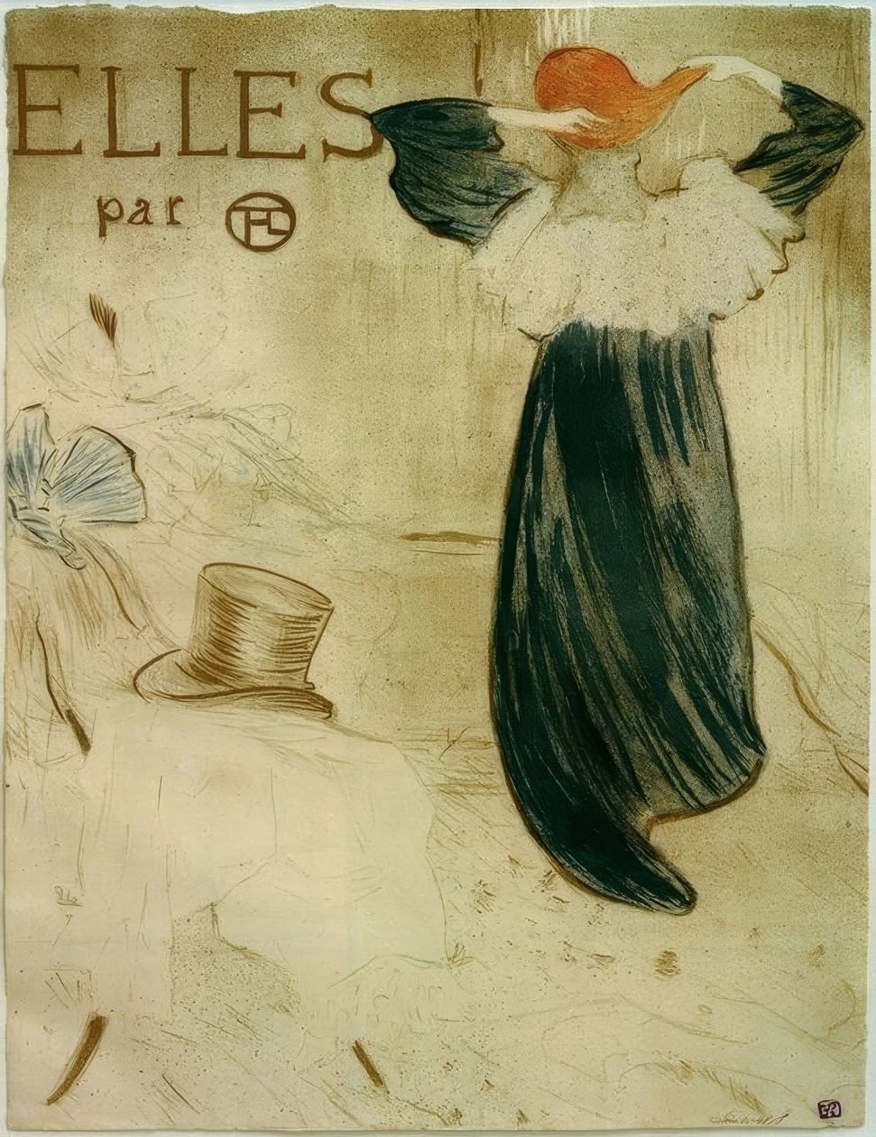Frontispice til Elles af Henri de Toulouse Lautrec