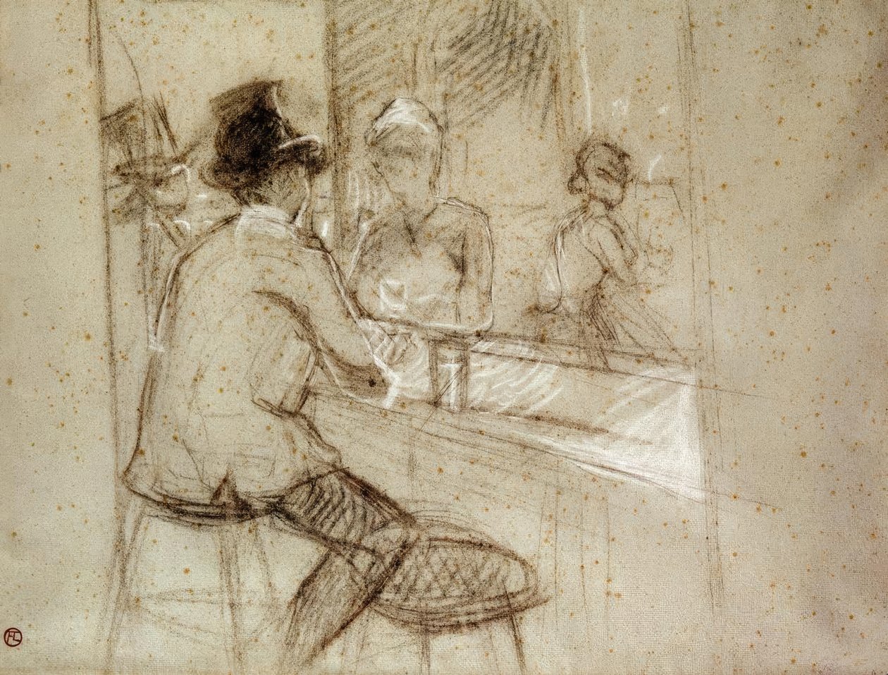 Gin -cocktail af Henri de Toulouse Lautrec