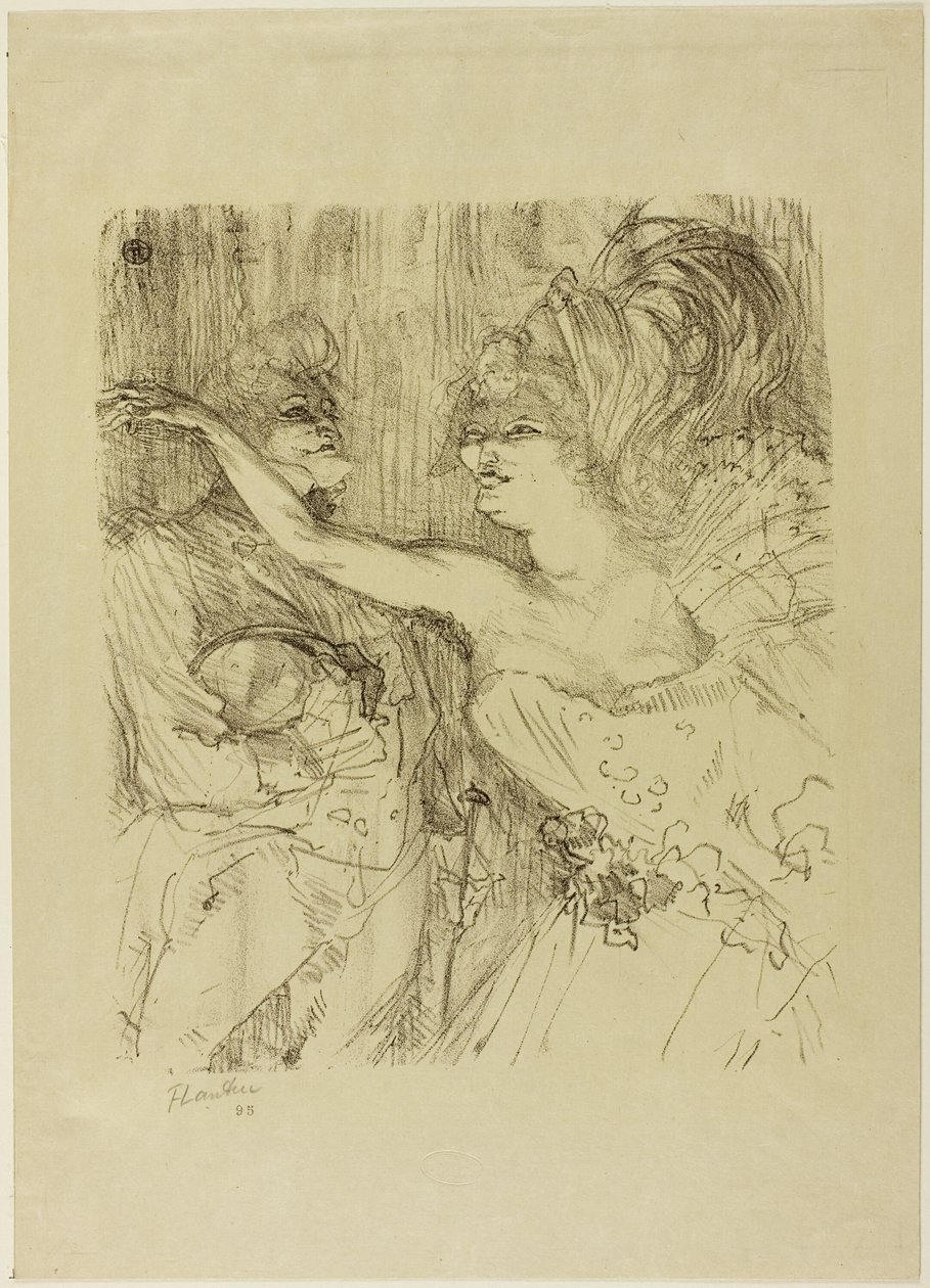 Guy and Mealy i "Paris qui Marche" af Henri de Toulouse Lautrec