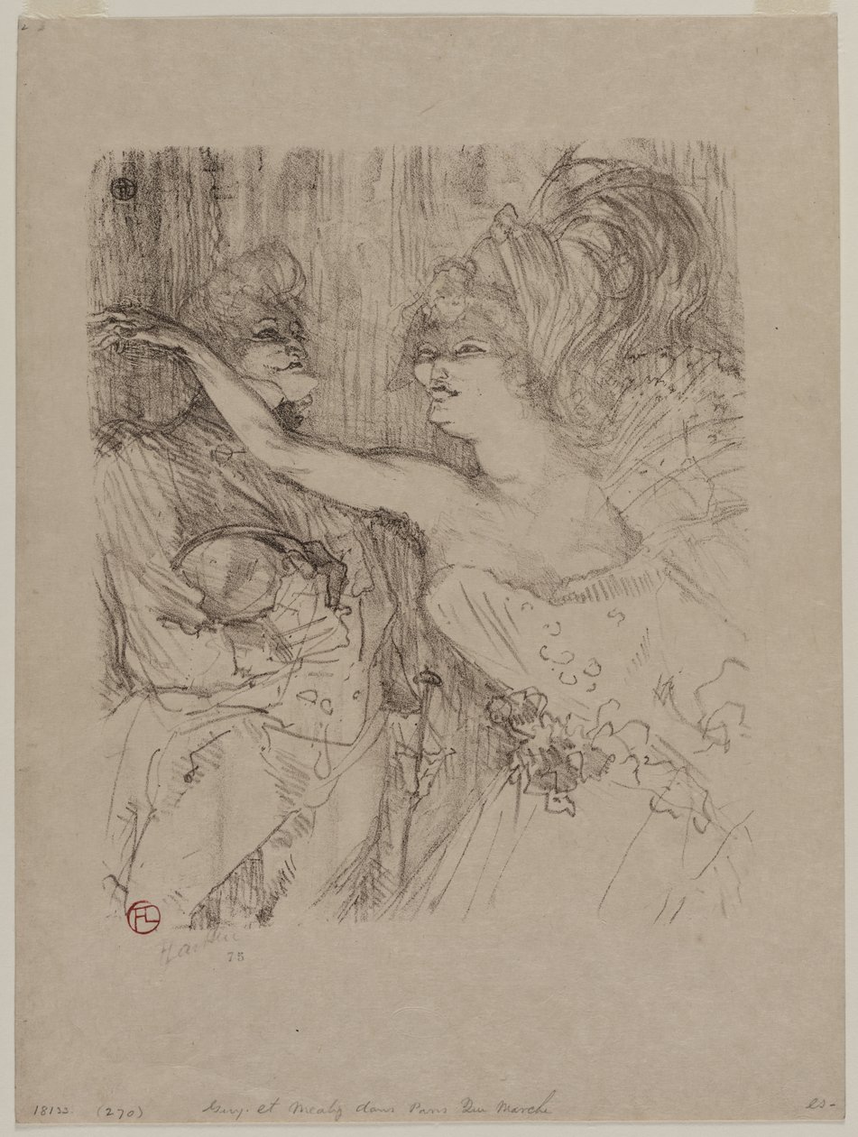 Guy and Mealy i "Paris qui Marche" af Henri de Toulouse Lautrec