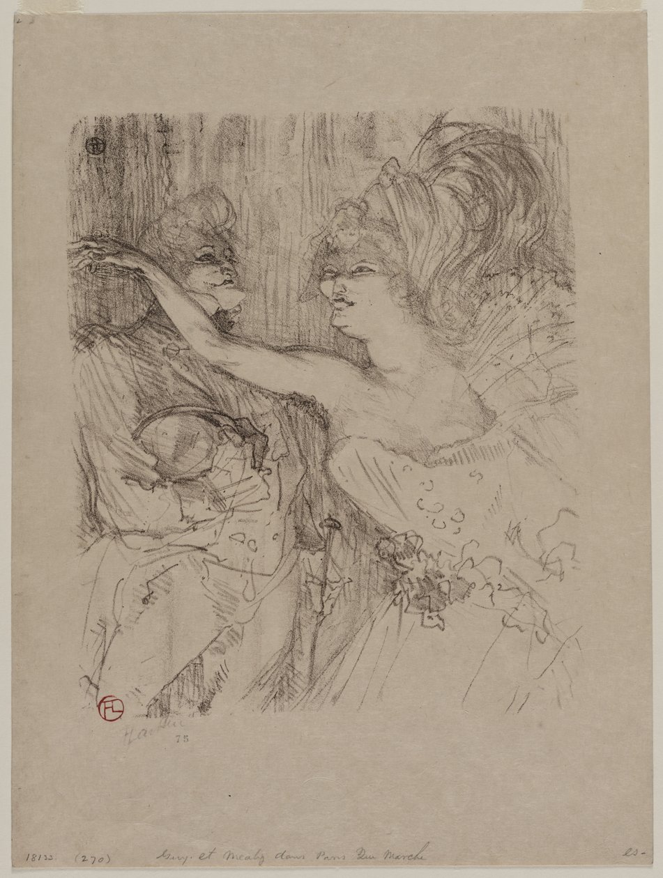 Guy og Mealy, i Paris qui Marche, 1898. af Henri de Toulouse Lautrec