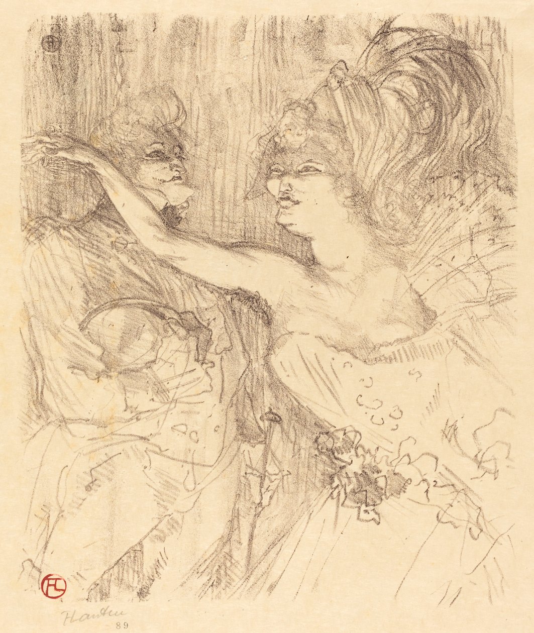 Guy and Mealy i "Paris qui marche" (Guy and Mealy i "Paris qui marche") af Henri de Toulouse Lautrec