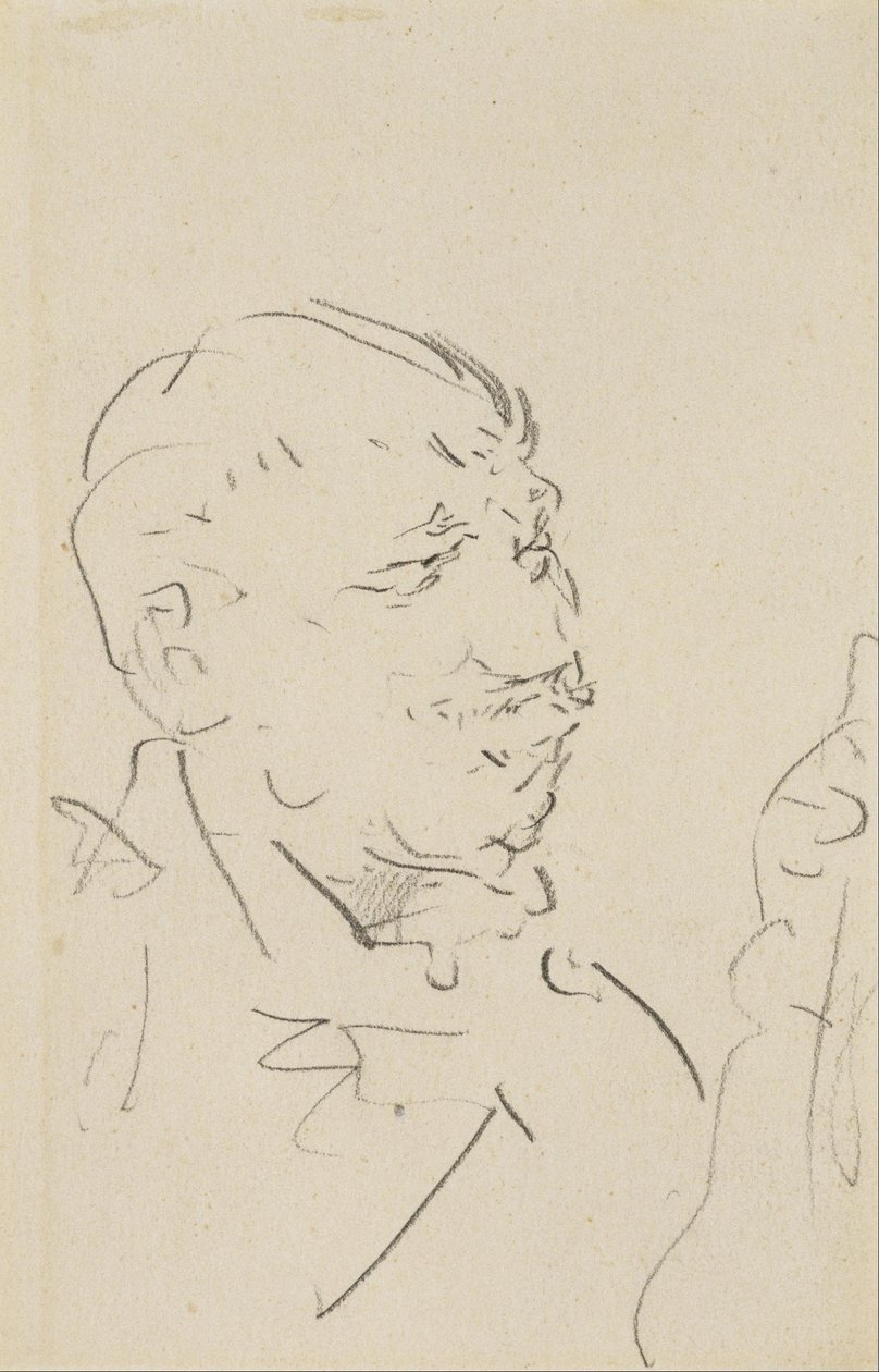 Hovedet af en mand af Henri de Toulouse Lautrec
