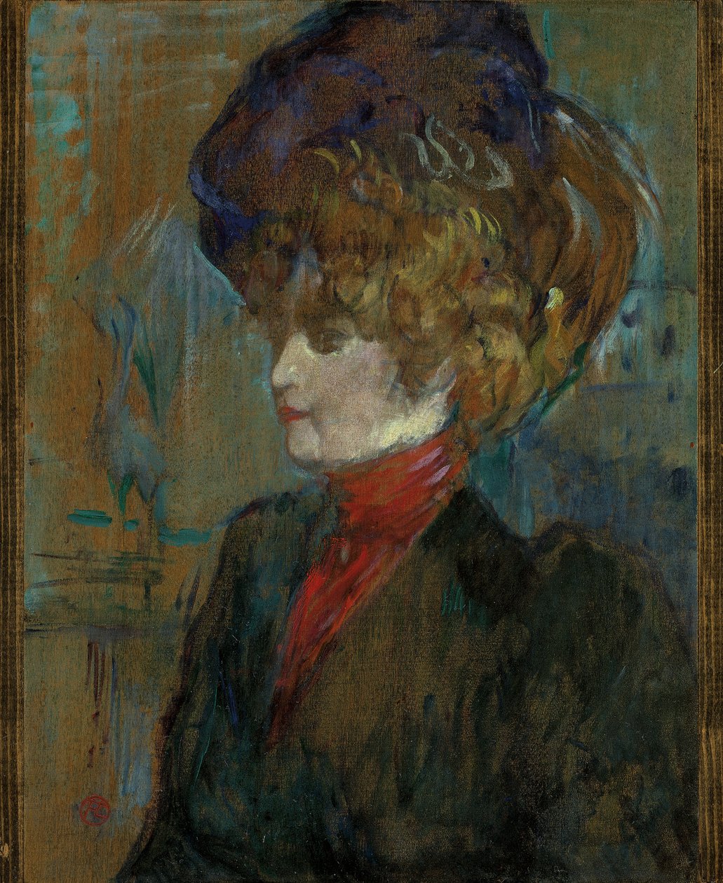 Leder af en engelsk Dame; Tete de lady anglaise, 1898 af Henri de Toulouse Lautrec