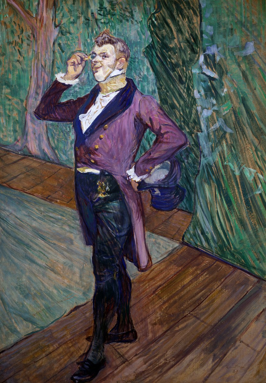 Henry de Samary, skuespiller fra Comedie Francaise af Henri de Toulouse Lautrec