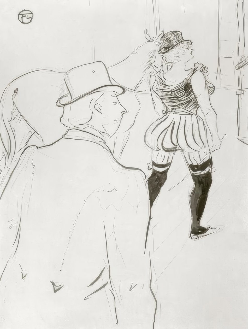 Backstage af Henri de Toulouse Lautrec