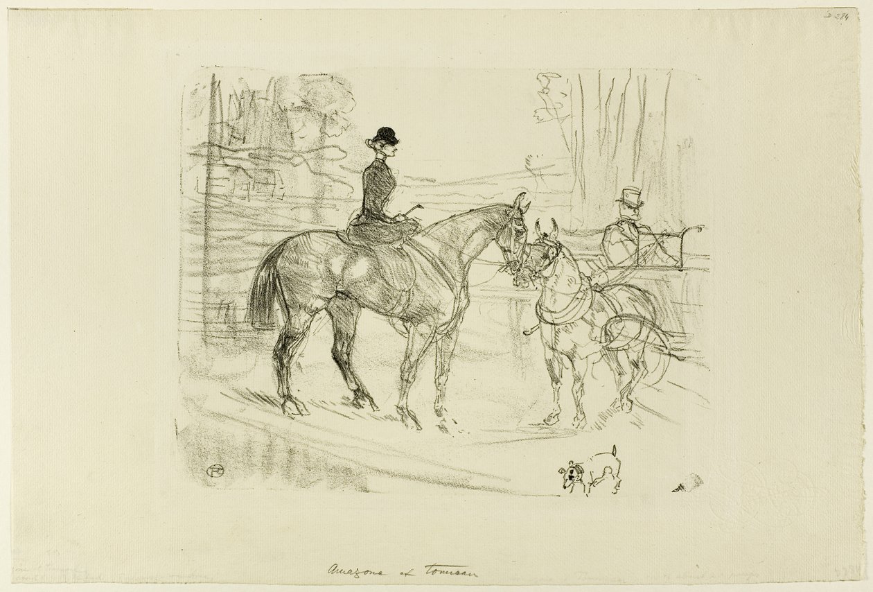 Rytter og Vogn af Henri de Toulouse Lautrec