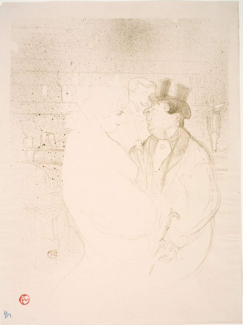 Ida Heath au Bar af Henri de Toulouse Lautrec
