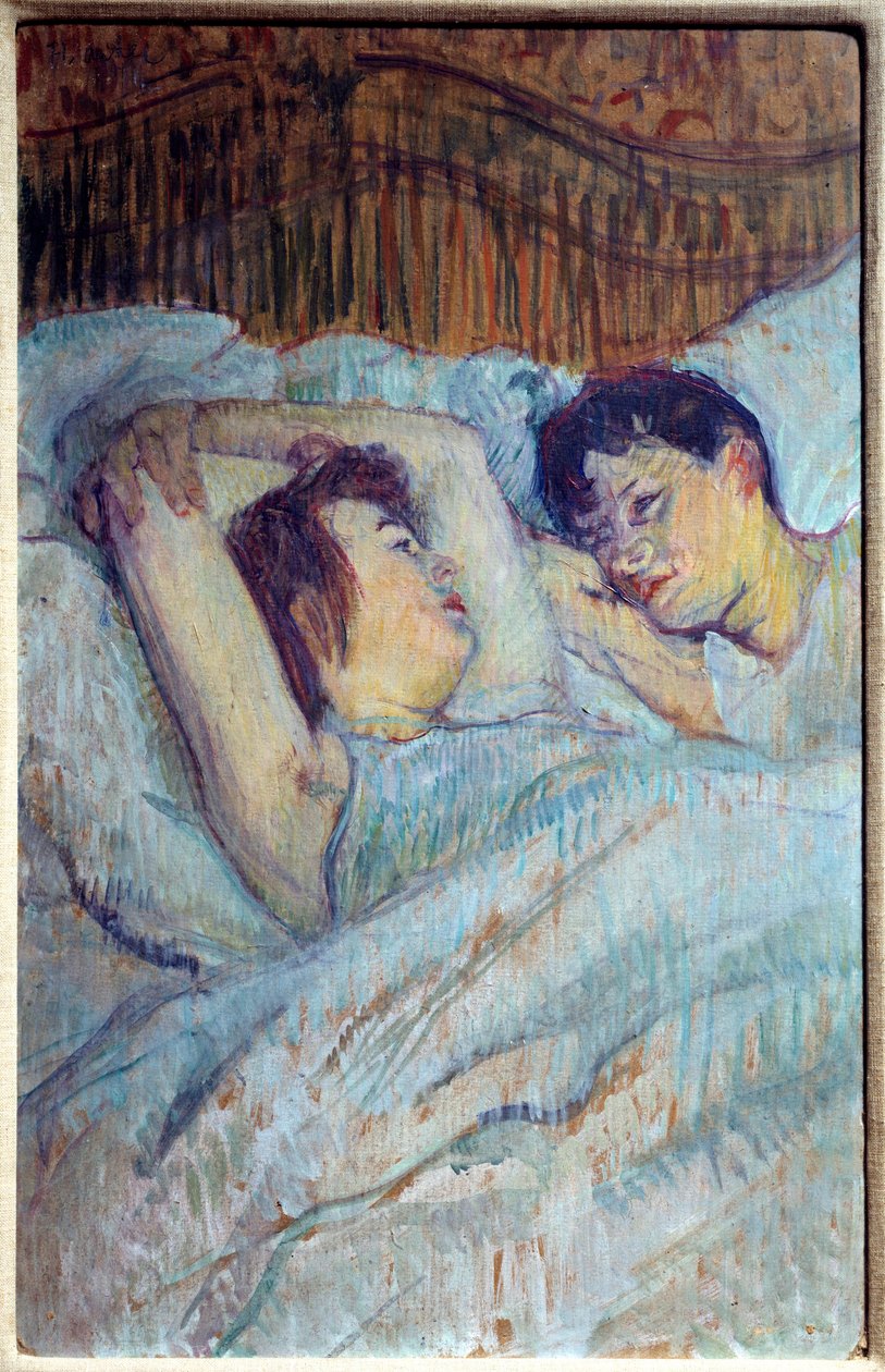 I sengen Maleri af Henri de Toulouse Lautrec (Toulouse-Lautrec af Henri de Toulouse Lautrec