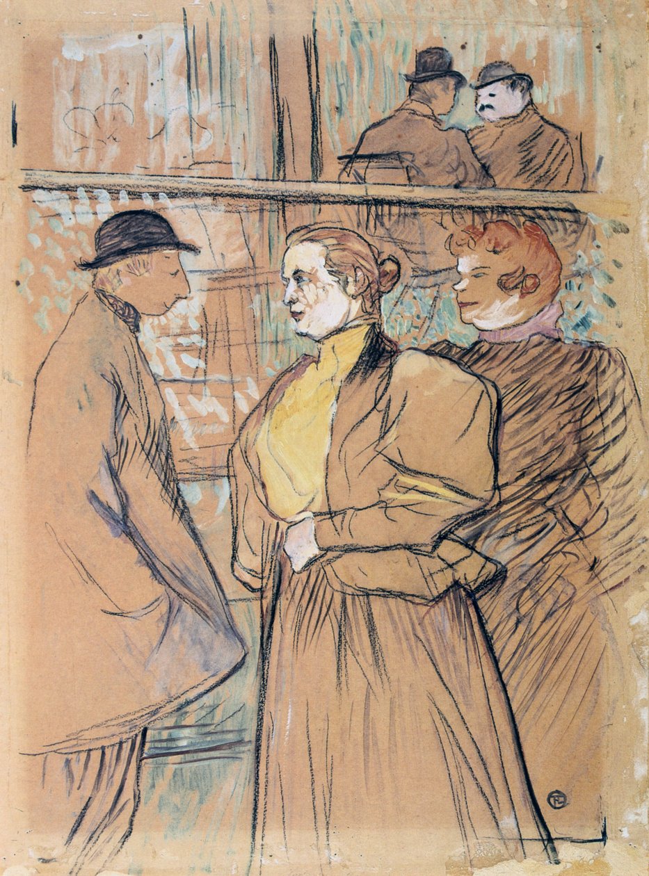 I Moulin Rouge, 1800-tallet af Henri de Toulouse Lautrec