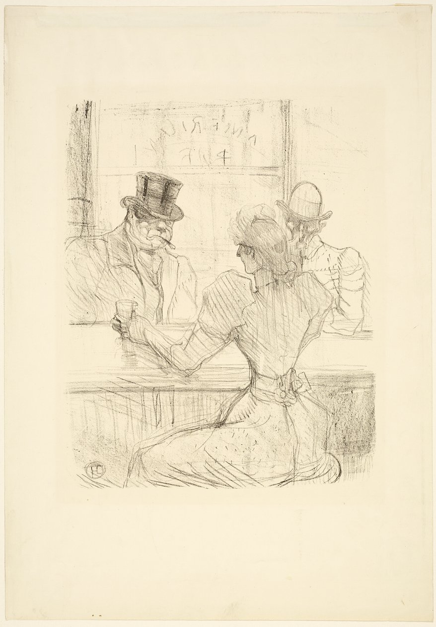 I Picton Bar (American Bar), rue Scribe af Henri de Toulouse Lautrec