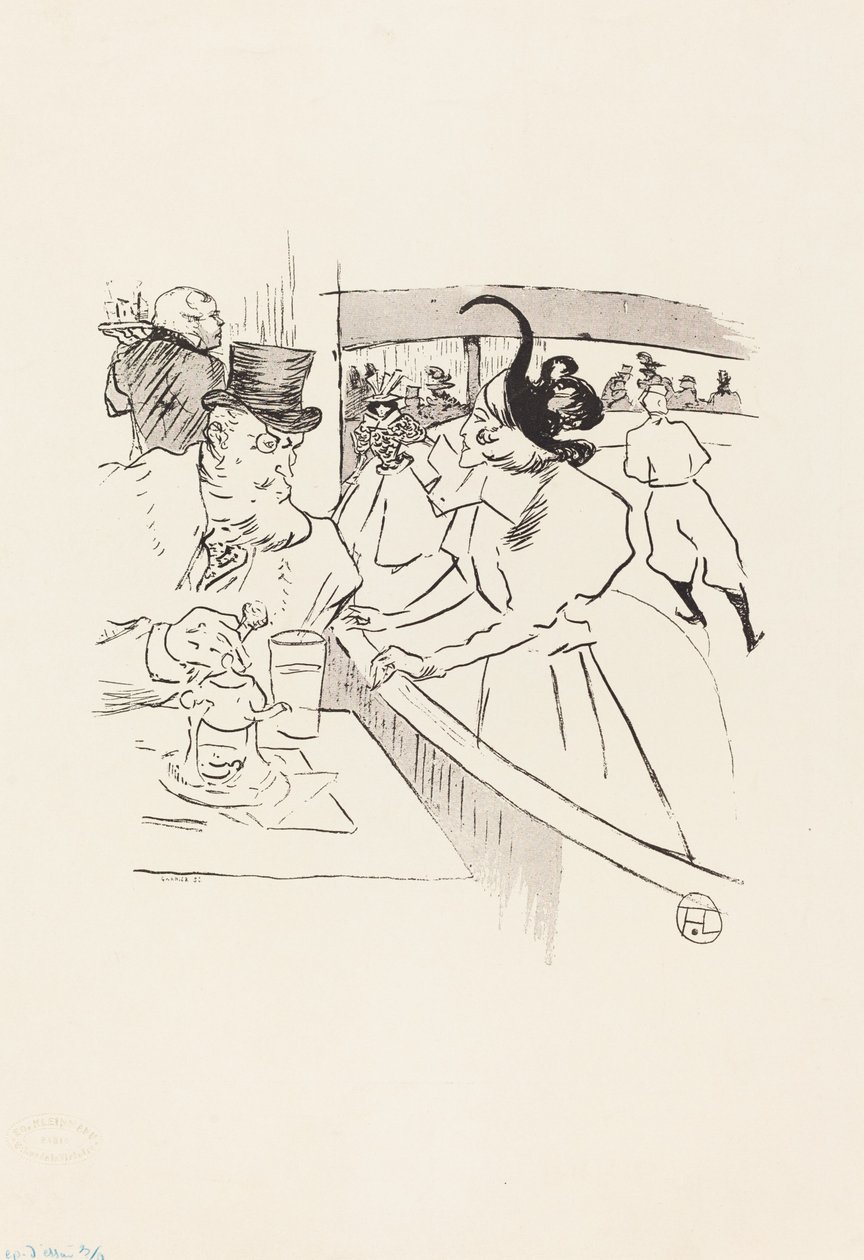 I Skating Professional Beauty, 1895. af Henri de Toulouse Lautrec