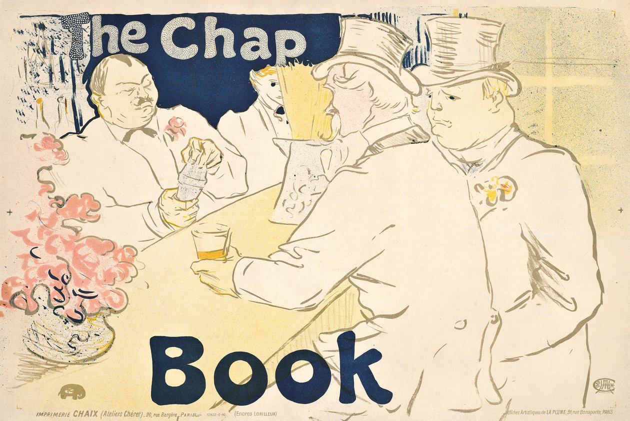 Irish and American Bar, Rue Royale- plakat for "The Chap Book", 1895 af Henri de Toulouse Lautrec