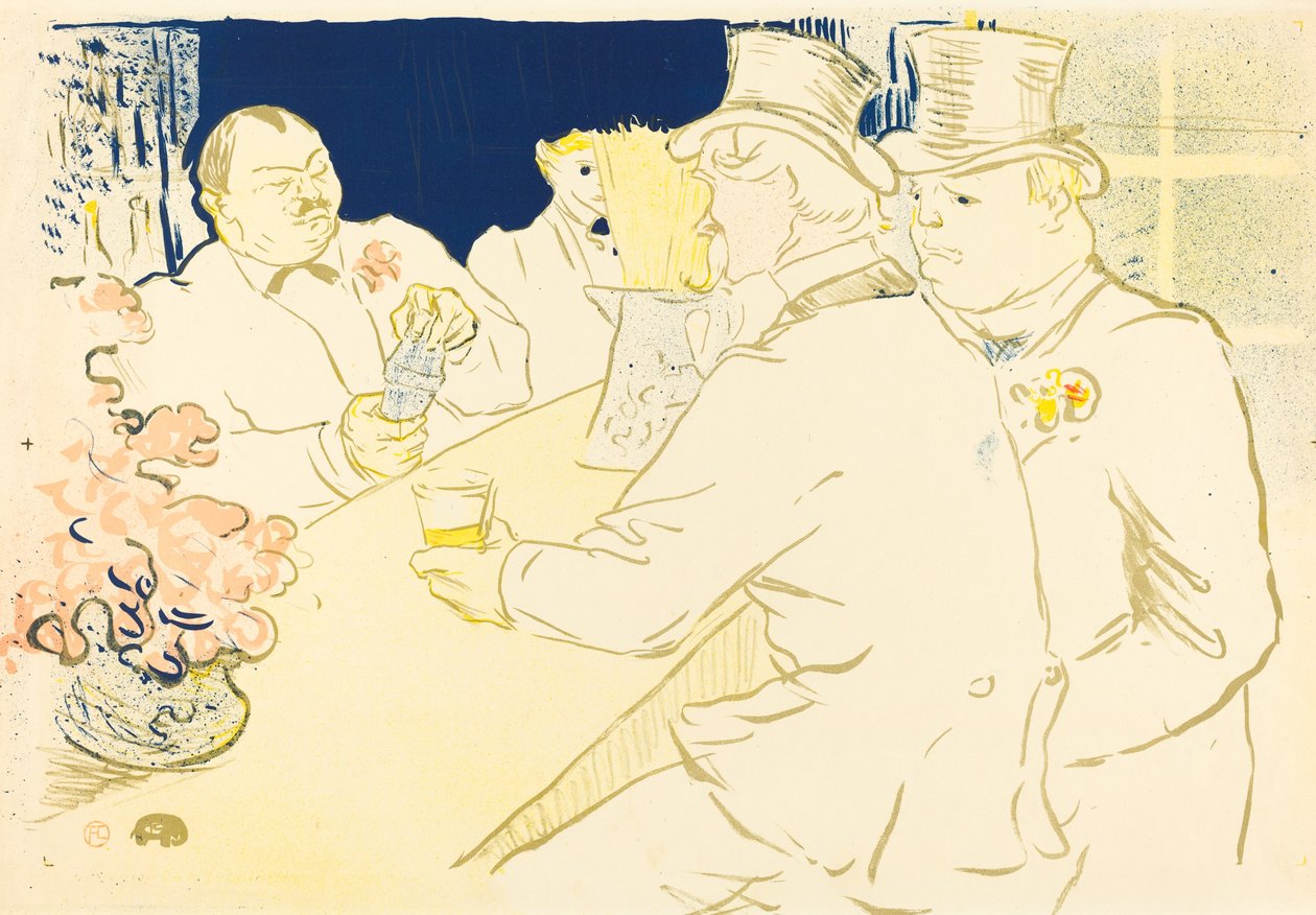 Irsk og amerikansk bar, rue Royale, 1896. af Henri de Toulouse Lautrec