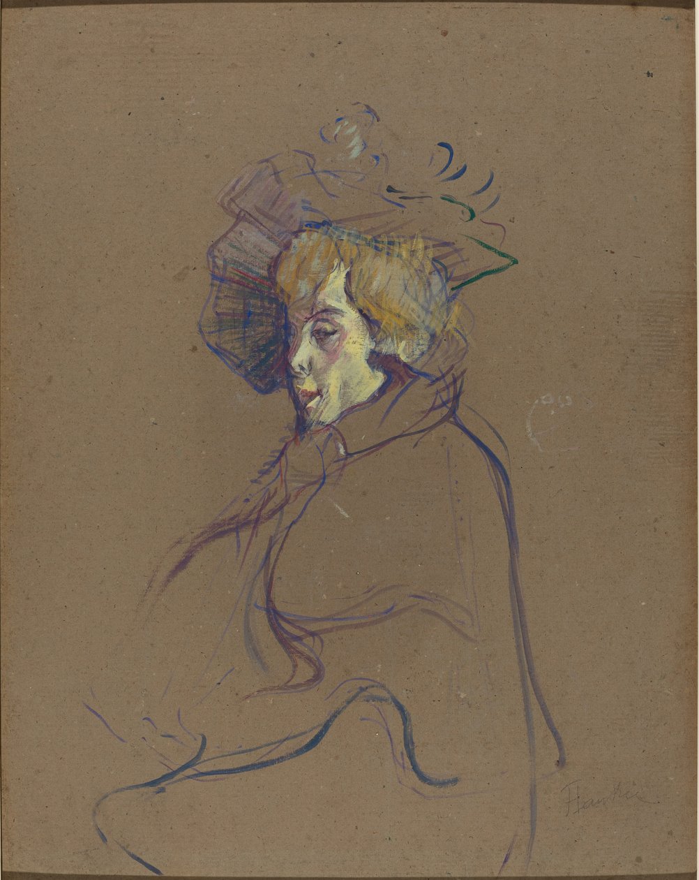 Jane Avril af Henri de Toulouse Lautrec