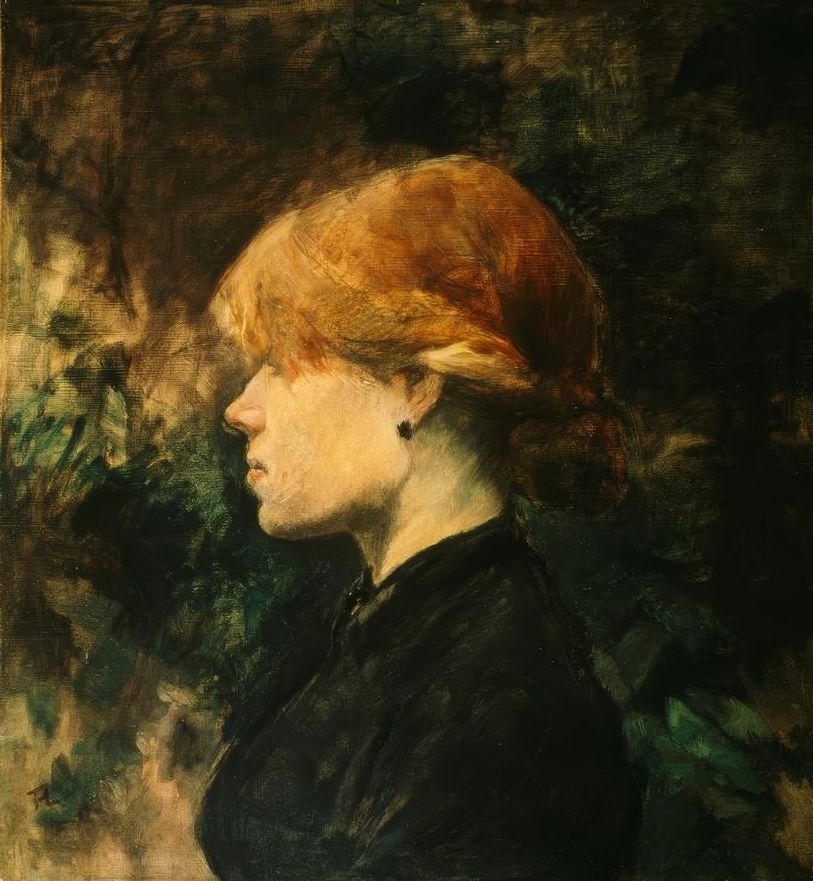 Ung kvinde med rødt hår (La rousse) af Henri de Toulouse Lautrec