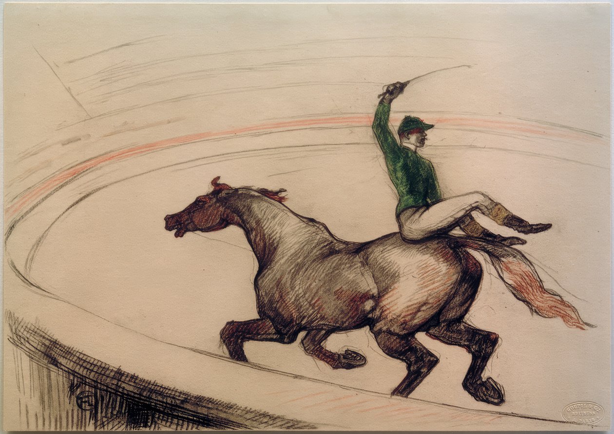 Jockey af Henri de Toulouse Lautrec