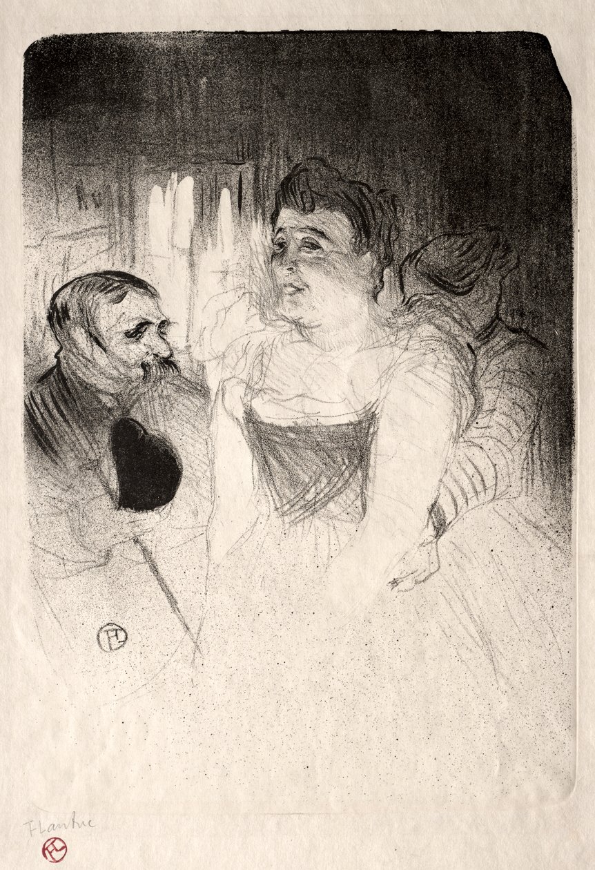 Judic in the Loge af Henri de Toulouse Lautrec