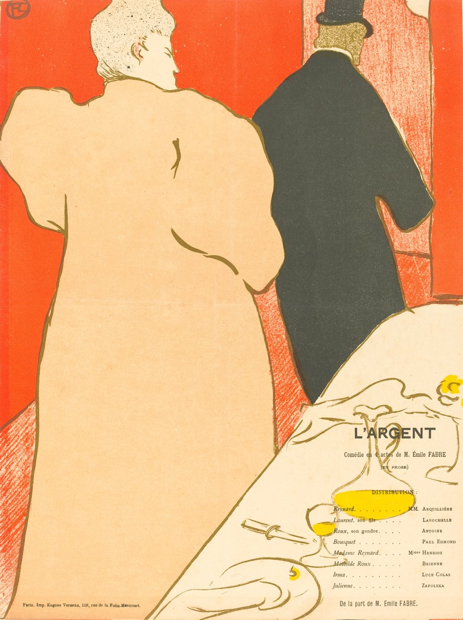 Penge, 1895. af Henri de Toulouse Lautrec