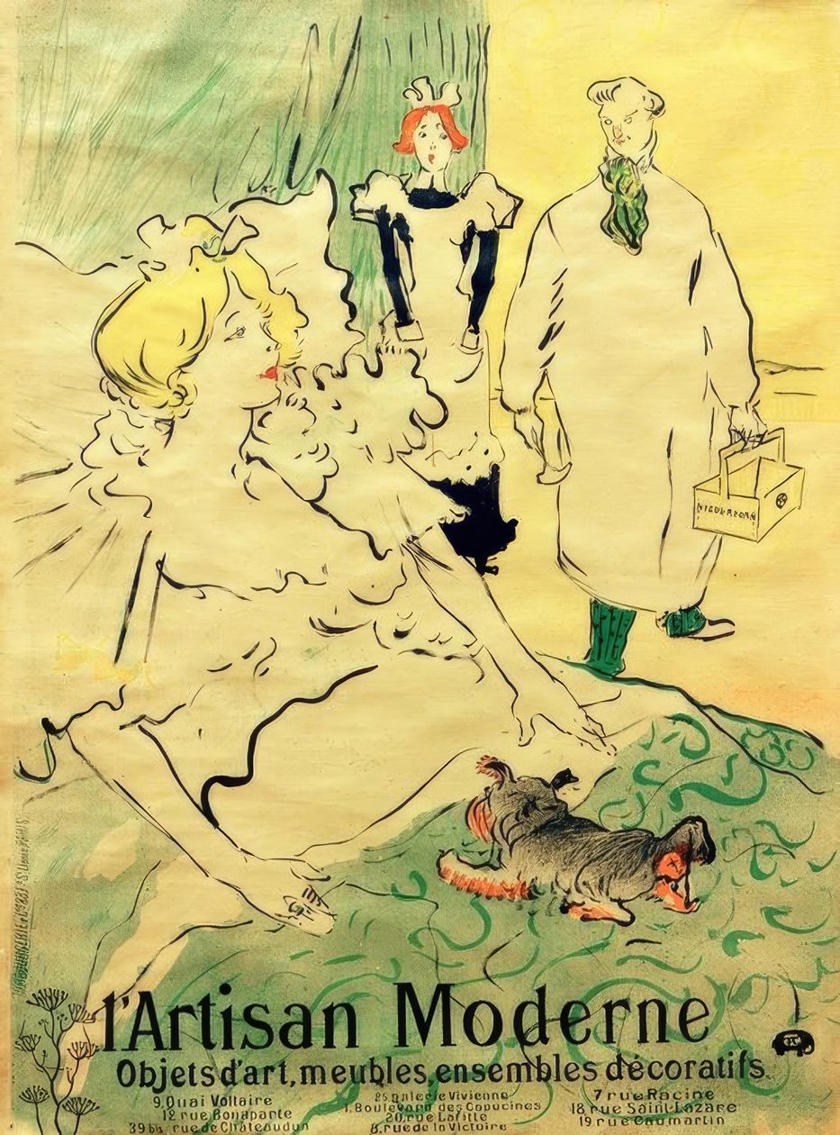Den moderne håndværker af Henri de Toulouse Lautrec