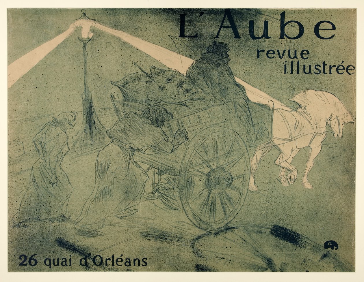 L? Aube, illustreret magasin, 26 quai d? Orléans, pub. 1896 af Henri de Toulouse Lautrec