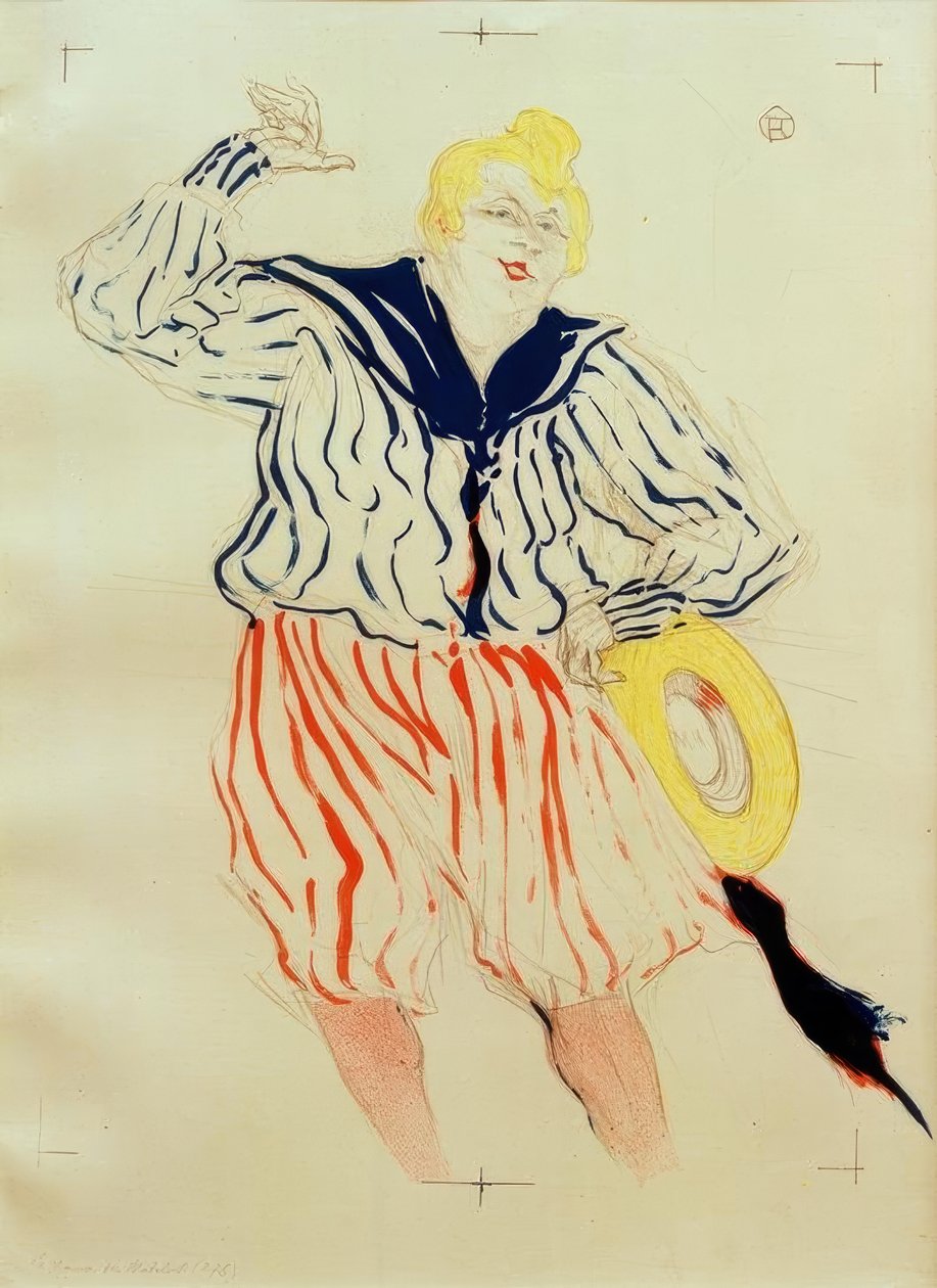 La Chanson du Matelot, Au Star, Le Havre af Henri de Toulouse Lautrec