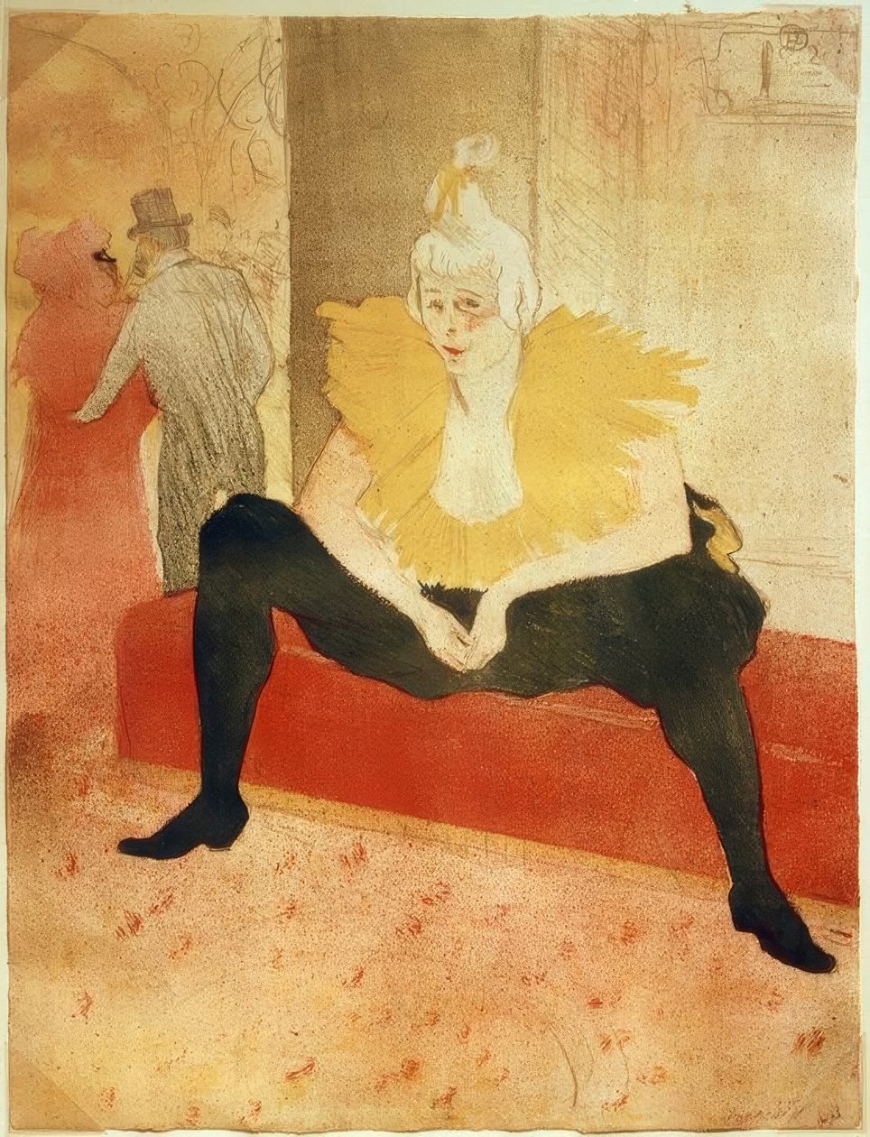 Klovinden, siddende af Henri de Toulouse Lautrec