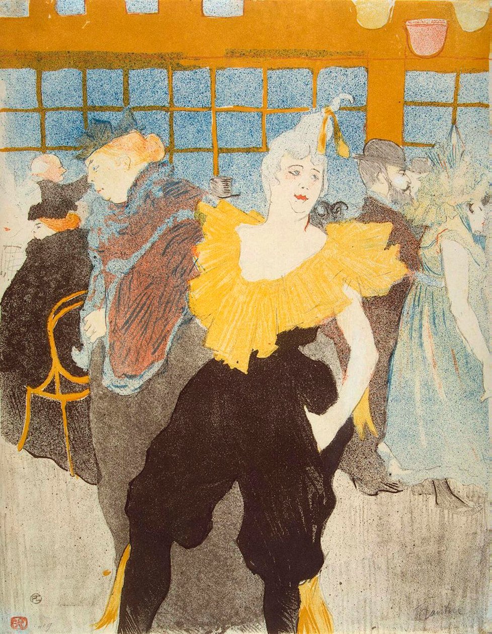 La Clownesse i Moulin Rouge, 1897. af Henri de Toulouse Lautrec