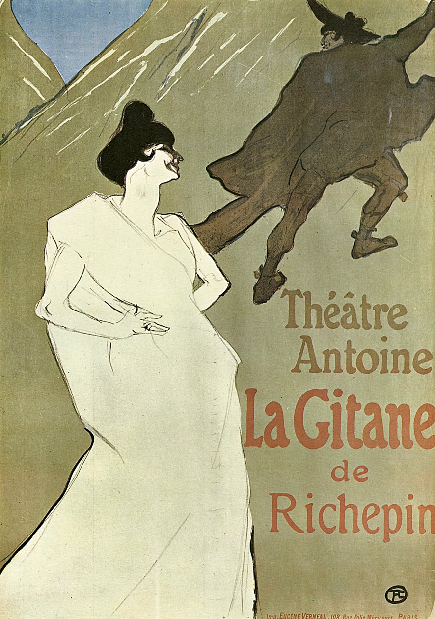 Sigøjneren, 1899-1900. af Henri de Toulouse Lautrec