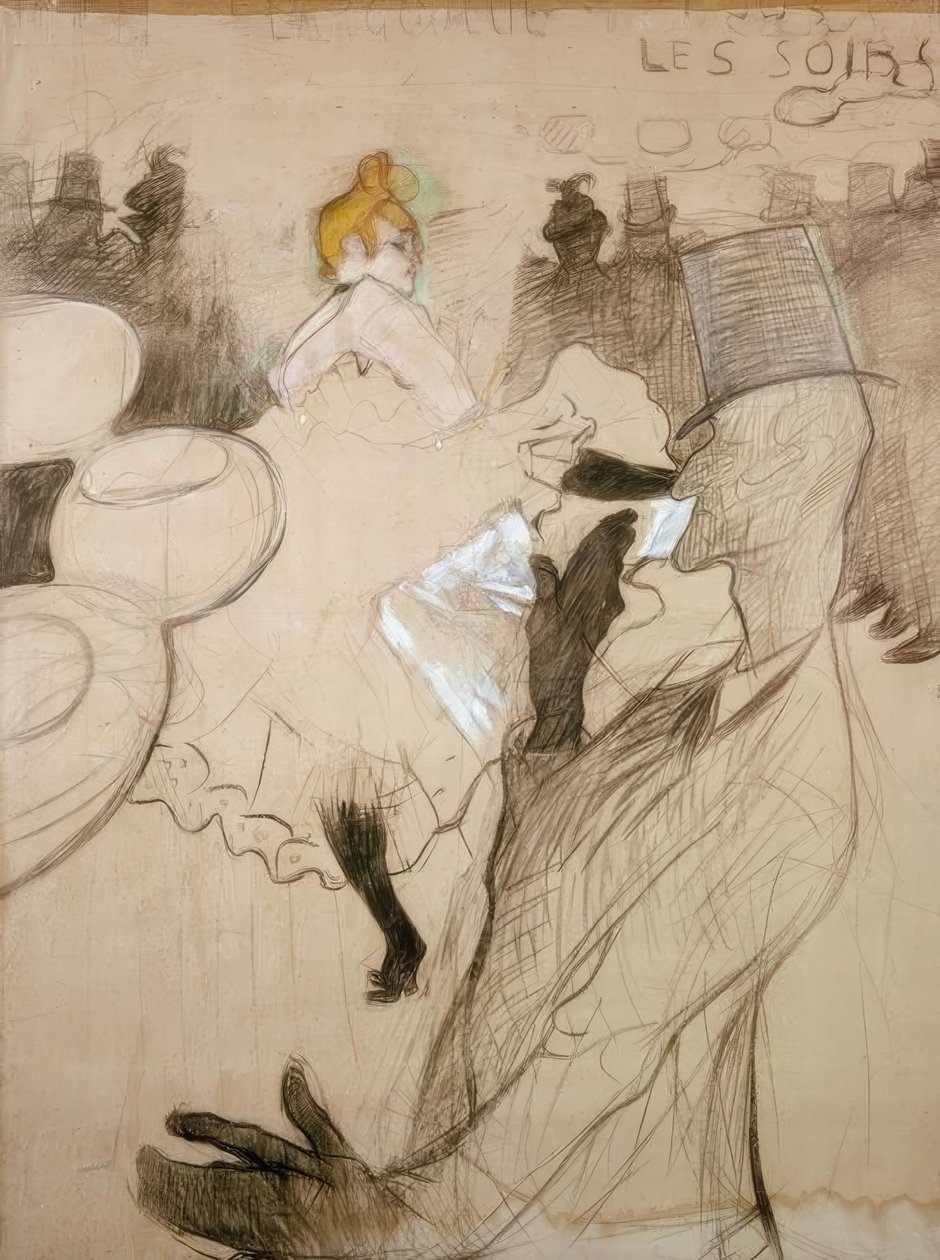 La Goulue og Valentin den benløse af Henri de Toulouse Lautrec