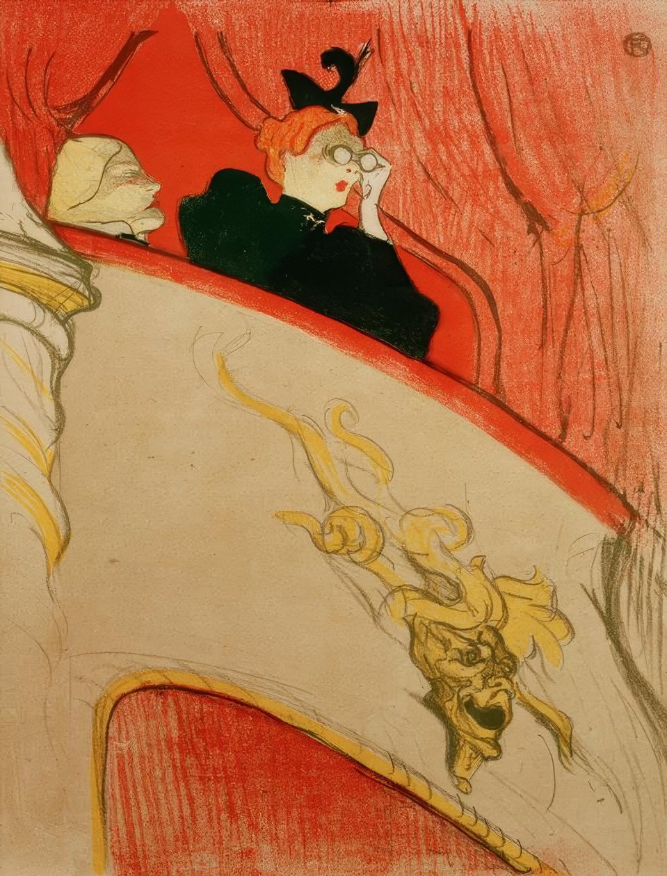 Logen ved Den Gyldne Mascaron af Henri de Toulouse Lautrec