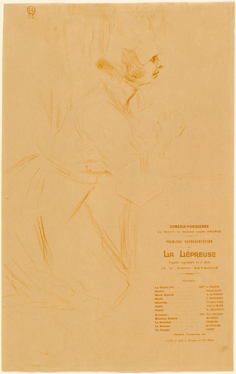 Den spedalske af Henri de Toulouse Lautrec