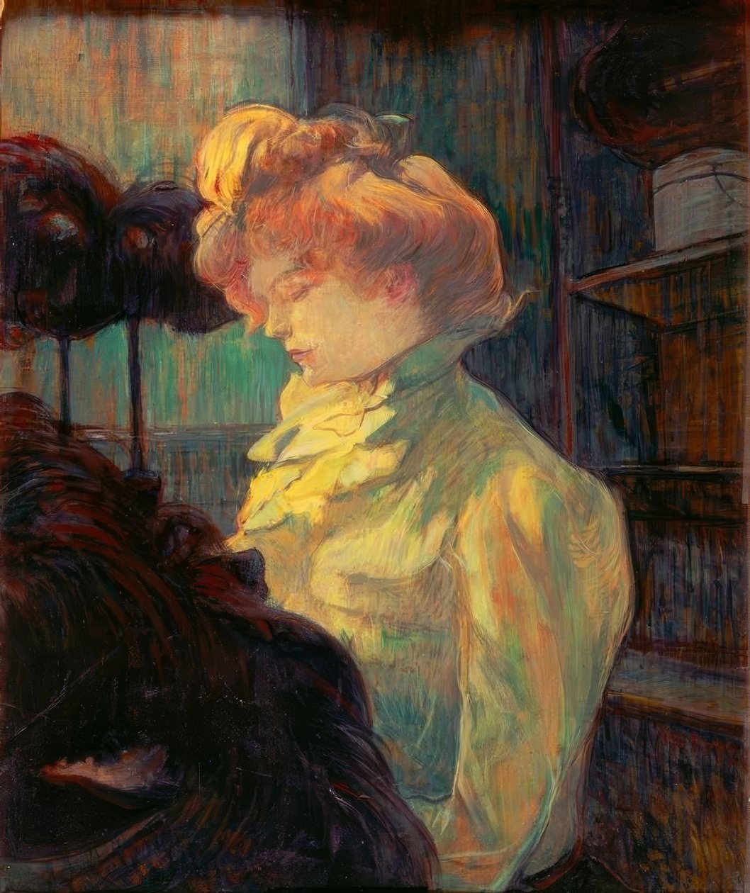 La Modiste (Mademoiselle Louise Blouet) af Henri de Toulouse Lautrec