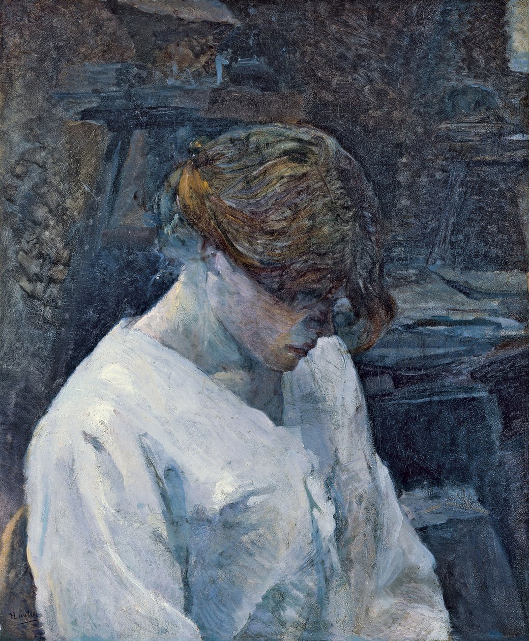 La Rousse i en hvid bluse, 1889 af Henri de Toulouse Lautrec