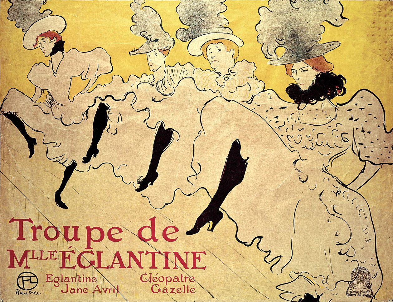 The Trupe of Mademoiselle Eglantine, 1895., 1895. af Henri de Toulouse Lautrec