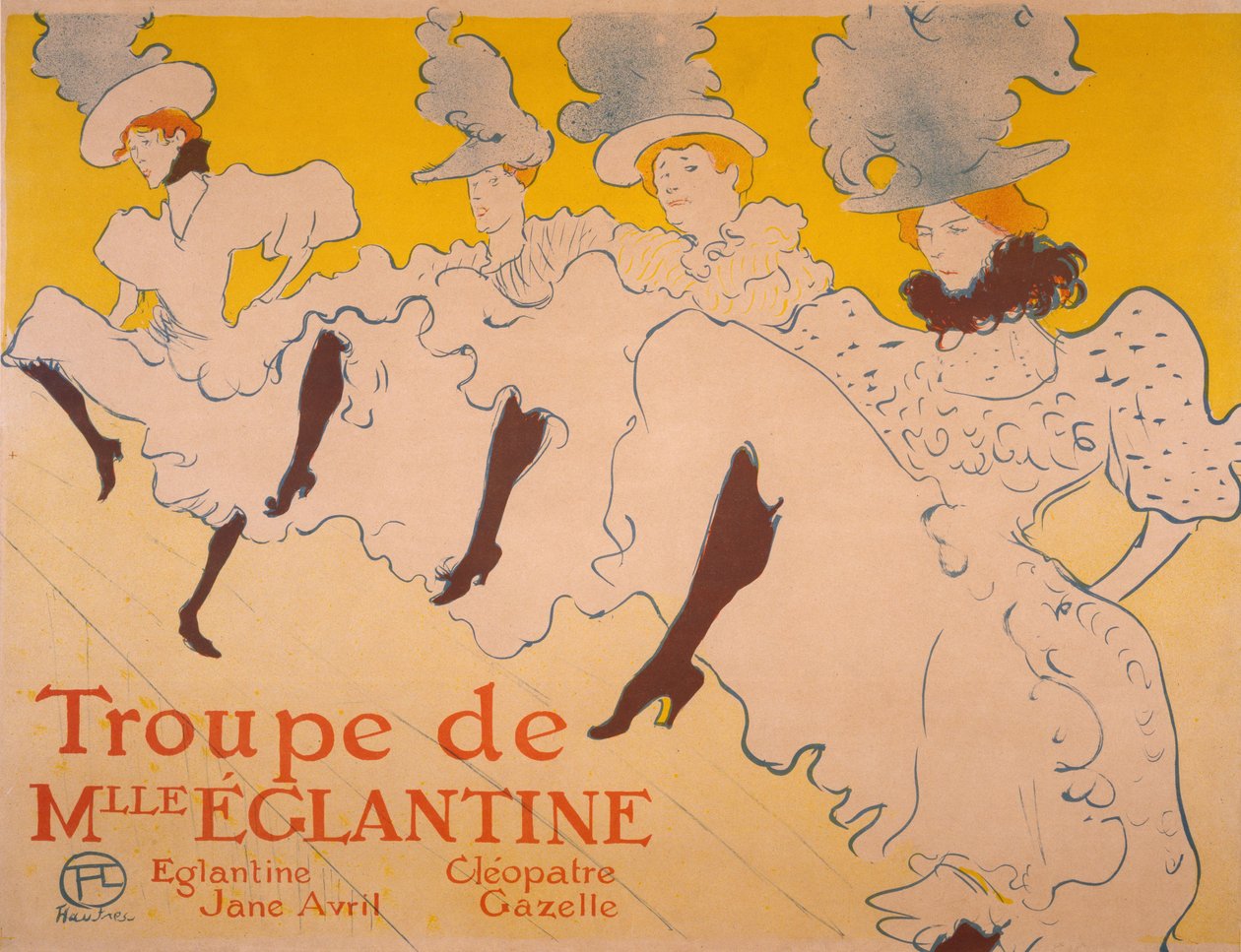 The Trupe of Mlle. Églantine, 1895-1896 af Henri de Toulouse Lautrec