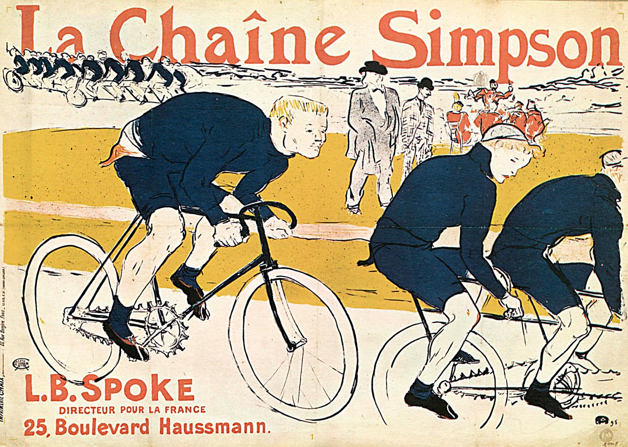 The Simson Chain, reklameplakat, 1896. af Henri de Toulouse Lautrec