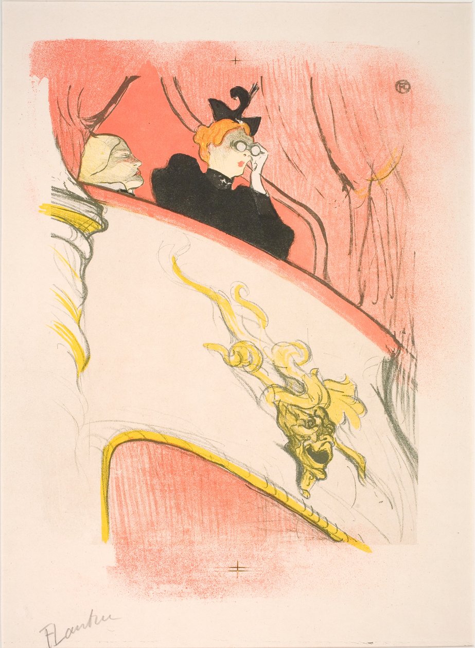 Lodgen med den gyldne mascaron af Henri de Toulouse Lautrec
