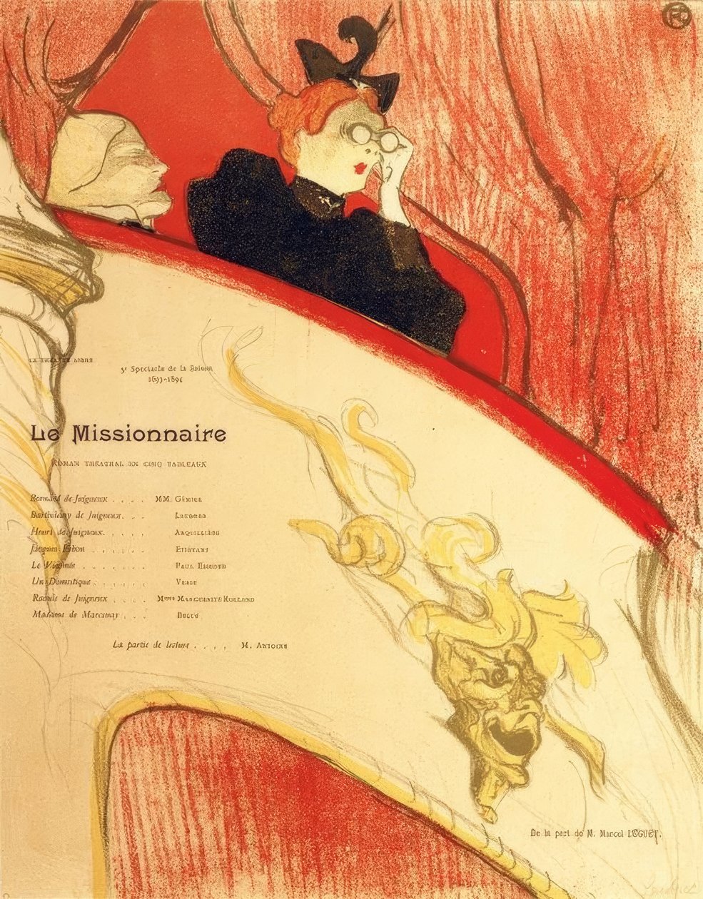 Den gyldne maskot lodge af Henri de Toulouse Lautrec