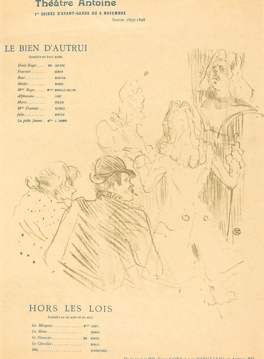 Andres gode; fredløse af Henri de Toulouse Lautrec