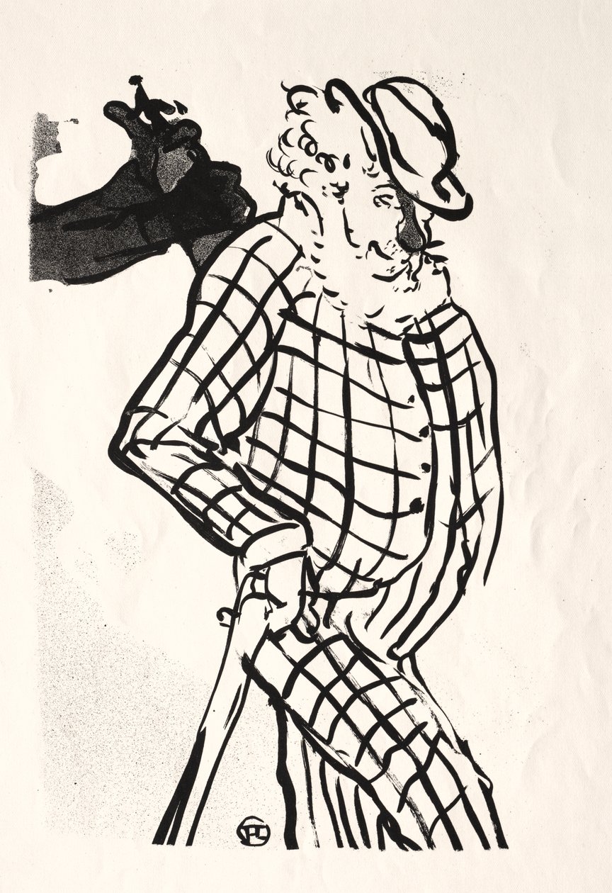 Café-koncerten: American Singer af Henri de Toulouse Lautrec
