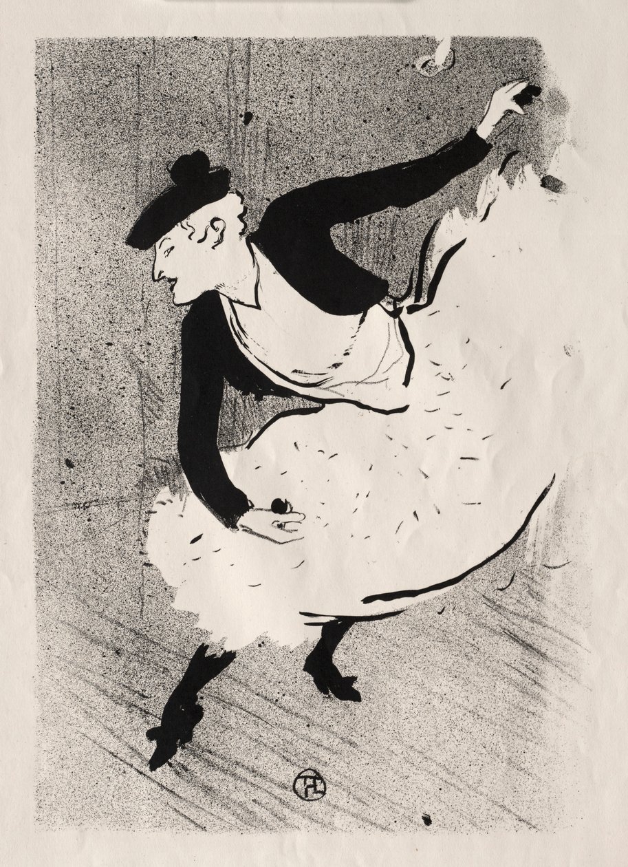 Café-koncerten: Edmée Lescot, 1893. af Henri de Toulouse Lautrec