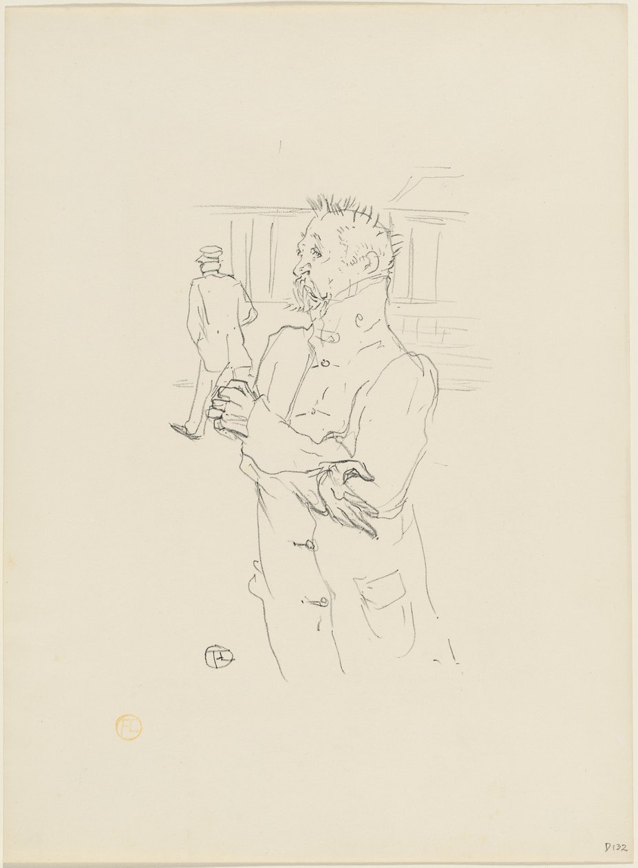 Narren, 1895. af Henri de Toulouse Lautrec