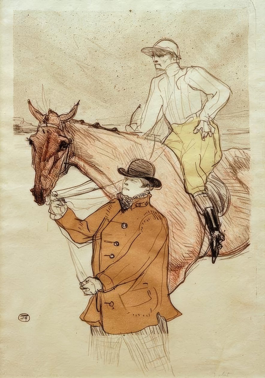 Jockeyen kommer til polen af Henri de Toulouse Lautrec