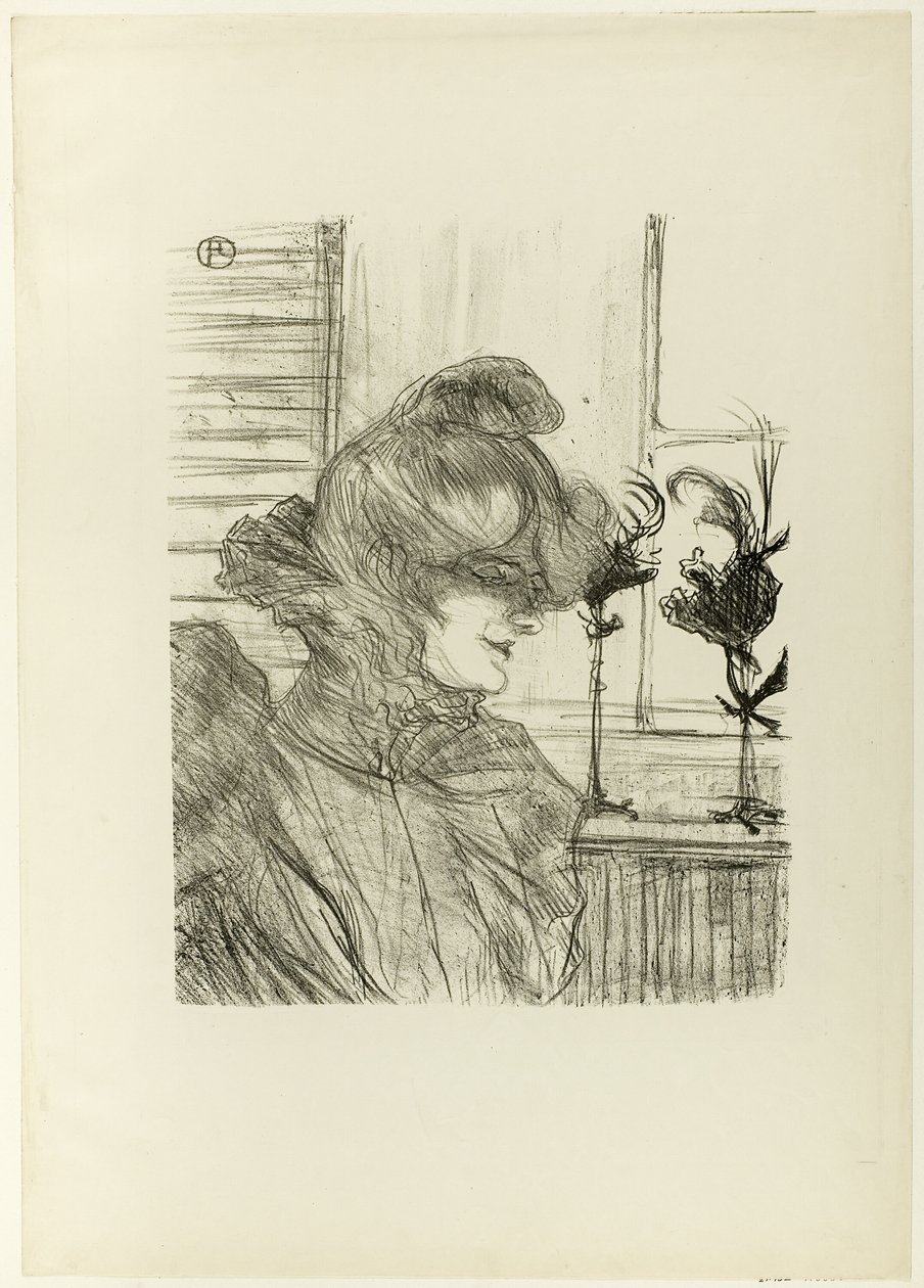 Le Margoin (Mademoiselle Louise Blouet) af Henri de Toulouse Lautrec